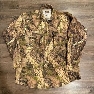 Gamehide Naked North Long Sleeve Button Down Shirt Size M